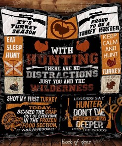 Perfect Turkey Hunting Quilt Blanket Bedding Set for Outdoors Enthusiast