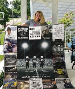 Permian High School Panthers Friday Night Lights Quilt Blanket Bedding Set
