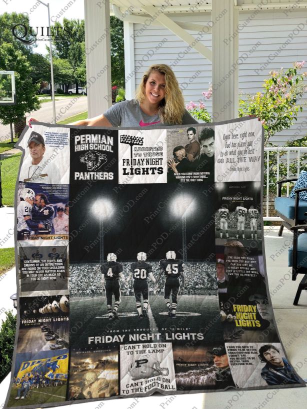 Permian High School Panthers Friday Night Lights Quilt Blanket Bedding Set