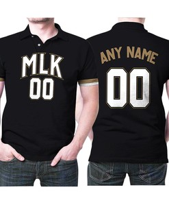 Personalized Atlanta Hawks 00 City Edition Mlk Tribute Black Jersey Inspired Style 3D All Over Print Polo Shirt
