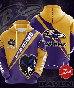 Personalized Baltimore Ravens Custom All Over Print Hoodie 3D
