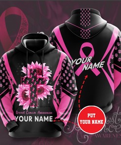 Personalized Breast Cancer Awareness Custom All Over Print Hoodie 3D