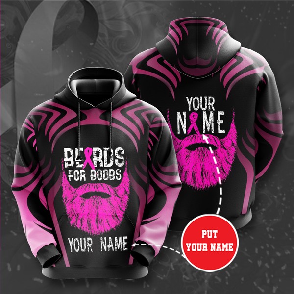 Personalized Breast Cancer Awareness Custom Sport All Over Print Hoodie 3D