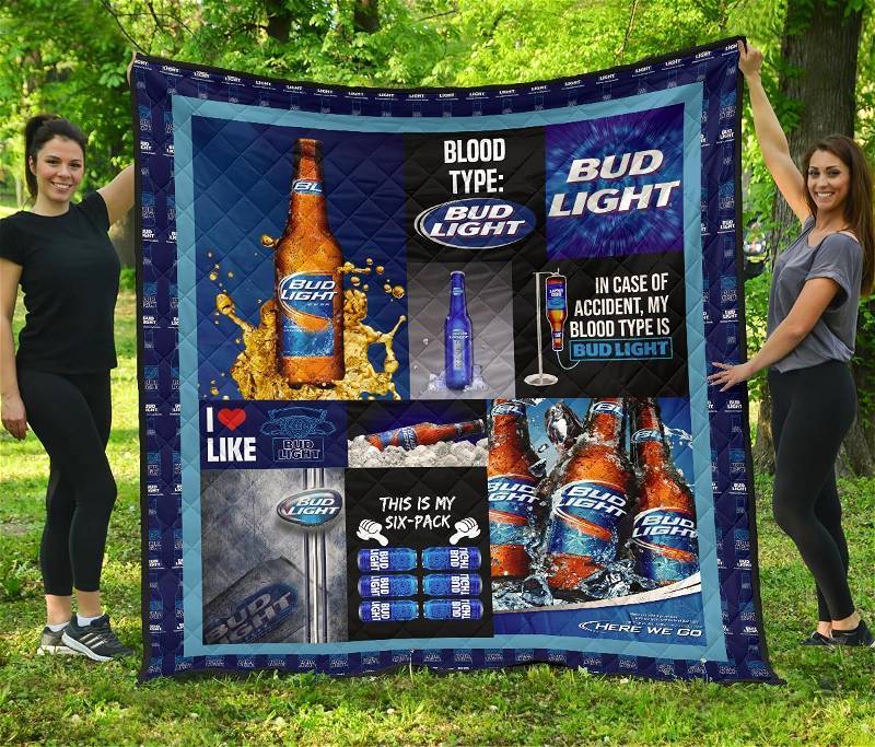 Personalized Bud Light Beer Lover Quilt Gift