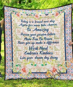 Personalized Butterfly Live Your Dream Stay Strong Quilt And Pillowcase Bedding Set