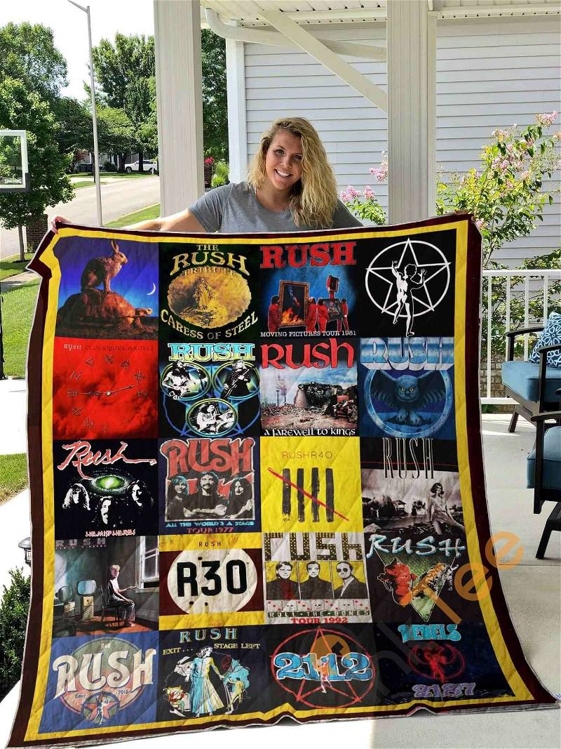 Personalized CM Rush Quilt Blanket Bedding Set