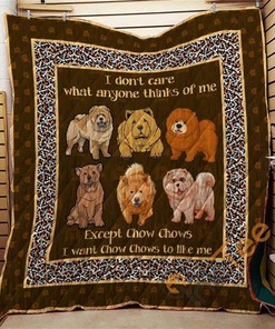 Personalized Chow Chows 09 Quilt Blanket Bedding Set for Dog Lovers