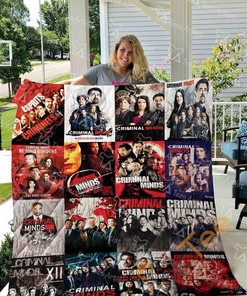 Personalized Criminal Minds Themed Quilt Blanket And Bedding Set with 2 Pillowcases