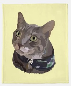 Personalized Cute Cat Art Never Try To Outstubborn A Cat For Lover Gift Sherpa Fleece Blanket Gifts for Family, for Couple