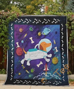 Personalized Dachshund Universe Quilt Blanket Bedding Set with Pillowcases