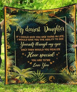 Personalized Daughter My Dearest Daughter Bedding Set with Quilt Blanket