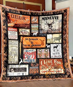 Personalized Deer Hunter V1 Quilt Blanket Bedding Set