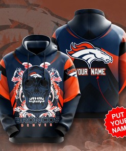 Personalized Denver Broncos Custom All Over Print Hoodie 3D