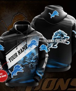 Personalized Detroit Lions Custom Hoodie 3D