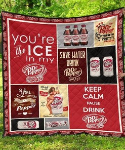 Personalized Dr Pepper Diet Soft Drink Lover Quilt Gift
