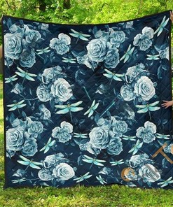 Personalized Dragonfly Premium 4 Quilt Blanket Bedding Set with Pillowcases