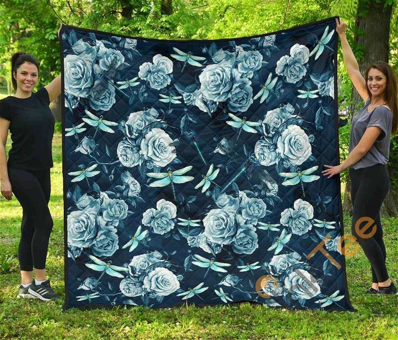 Personalized Dragonfly Premium 4 Quilt Blanket Bedding Set with Pillowcases