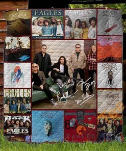 Personalized Eagles Quilt Blanket Bedding Set