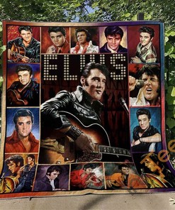 Personalized Elvis Presley V1 Quilt Blanket Bedding Set for Home Decoration