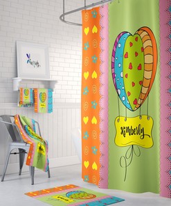 Personalized Funky Colorful Shower Curtain