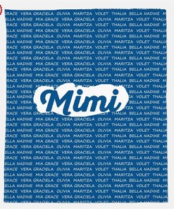 Personalized Grandma Gift Grandpa Gift Blanket With Names Sherpa Fleece Blanket Gifts for Family, for Couple