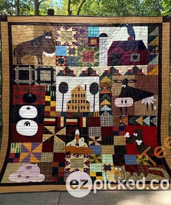 Personalized Happy Family Quilt Blanket Bedding Set for Home Decor