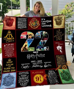 Personalized Harry Potter Quilt And Pillowcase Bedding Set