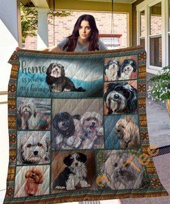 Personalized Havanese Dog Breed Quilt Blanket Bedding Set