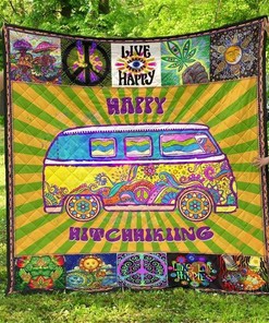 Personalized Hippie Quilt Blanket Bedding Set - Premium 1