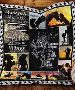 Personalized Horse In My Soul Quilt Blanket Bedding Set with Pillowcases