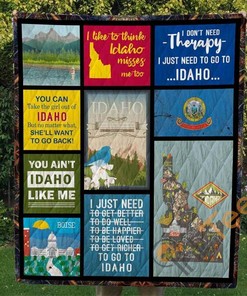 Personalized Idaho Quilt Blanket Bedding Set
