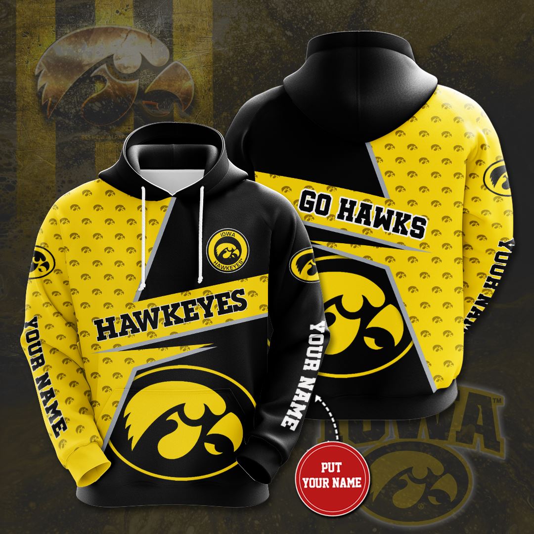 Personalized Iowa Custom All Over Print Hoodie 3D