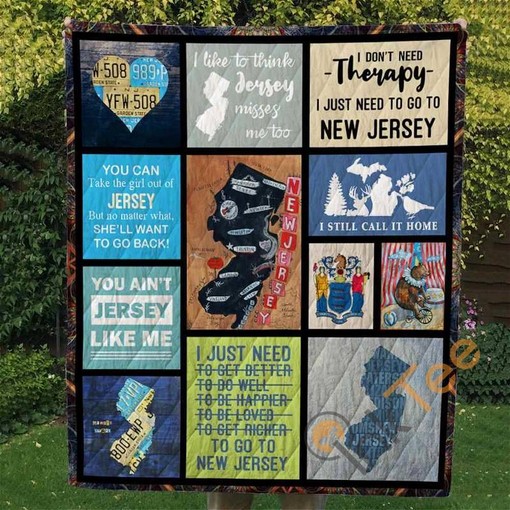 Personalized Jersey Theme Quilt Blanket Bedding Set for Home Decor