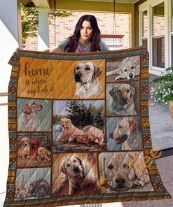 Personalized Labrador Retriever 10 Quilt Blanket Bedding Set with 2 Pillowcases
