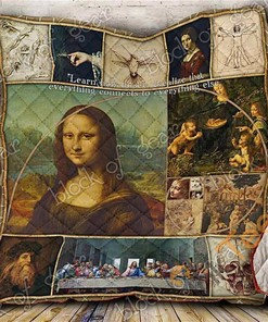 Personalized Leonardo Da Vinci Quilt Blanket Bedding Set