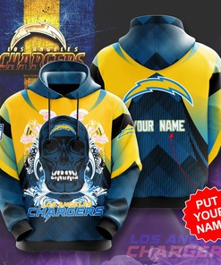 Personalized Los Angeles Chargers Custom Hoodie 3D