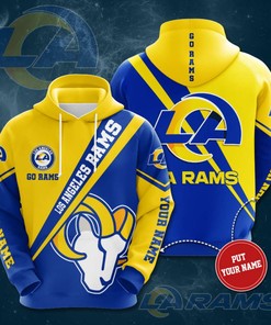 Personalized Los Angeles Rams Custom Hoodie 3D