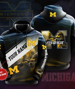 Personalized Michigan Wolverines Custom Hoodie 3D
