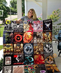 Personalized Napalm Death Style 2 Quilt Blanket Bedding Set with 2 Pillowcases