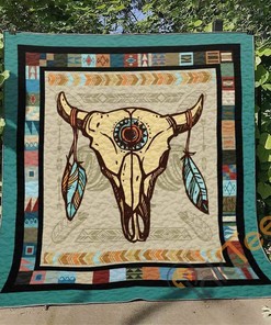 Personalized Native American Themed Quilt Blanket And Bedding Set with 2 Pillowcases