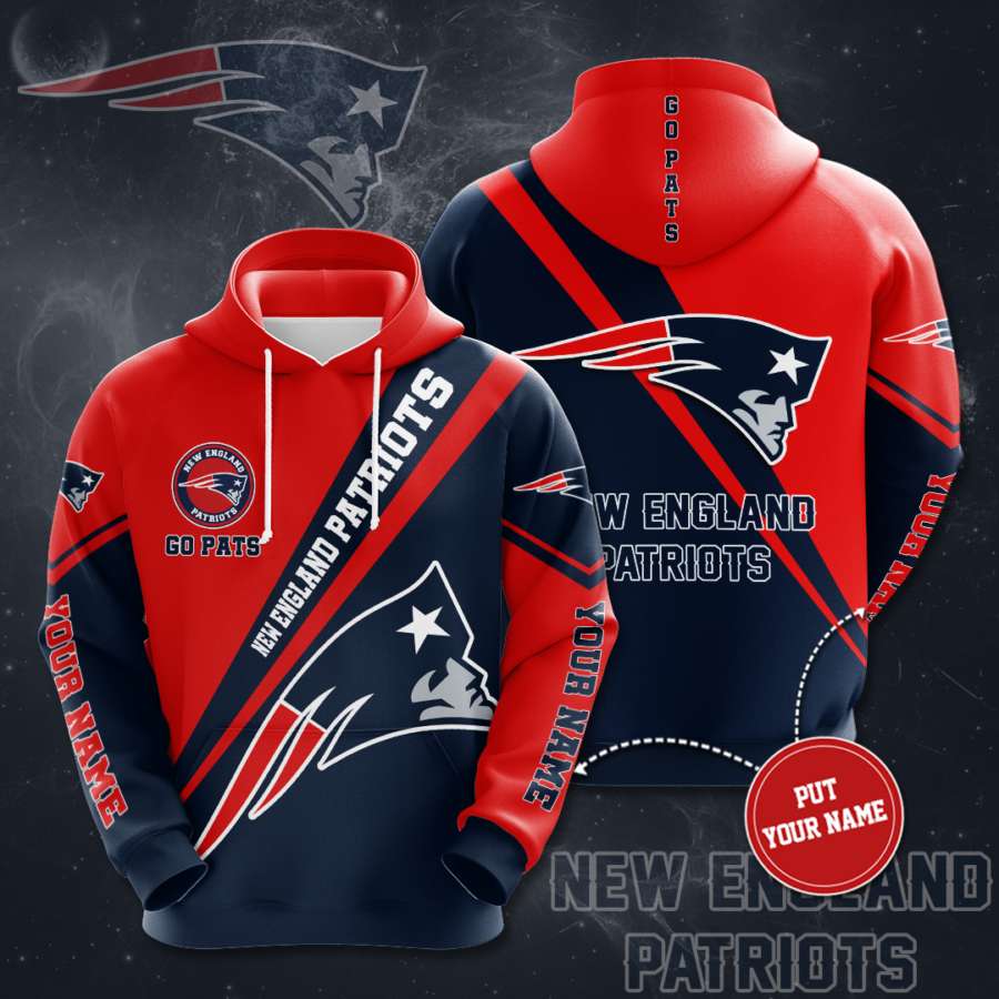 Personalized New England Patriots Custom Sport All Over Print Hoodie 3D