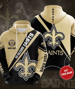 Personalized New Orleans Saints Custom Sport All Over Print Hoodie 3D