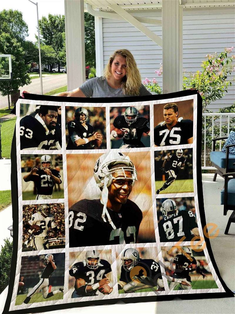 Personalized Oakland Raiders Legends Quilt Blanket Bedding Set