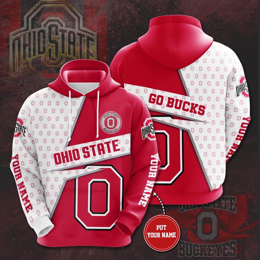 Personalized Ohio State Buckeyes Custom All Over Print Hoodie