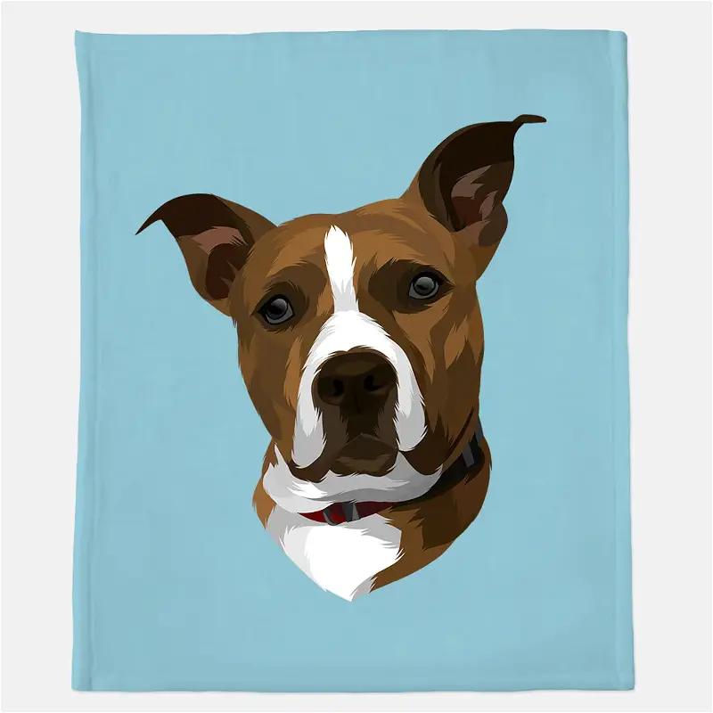 Personalized Pet Art Dogs Are Not Our Whole Life But They Make Our Lives Whole Dog Lover Gift Sherpa Fleece Blanket