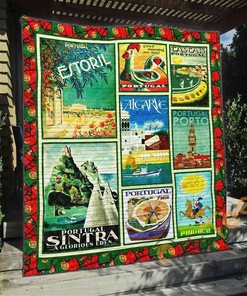 Personalized Portugal Quilt Blanket Bedding Set for Home Decoration