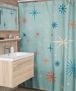 Personalized Retro Christmas Shower Curtain - Perfect Holiday Decoration For Your Bathroom