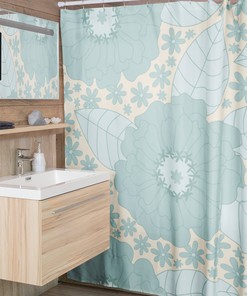 Personalized Retro Flowers Shower Curtain - Groovy 60's And 70's Hippie Bathroom Accessory Home Decor