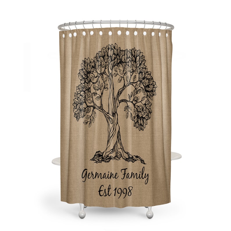 Personalized Rustic Farmhouse Shower Curtain and/or Bathroom Set - Image 2