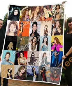 Personalized Shania Twain Quilt Blanket Bedding Set for Country Music Fans